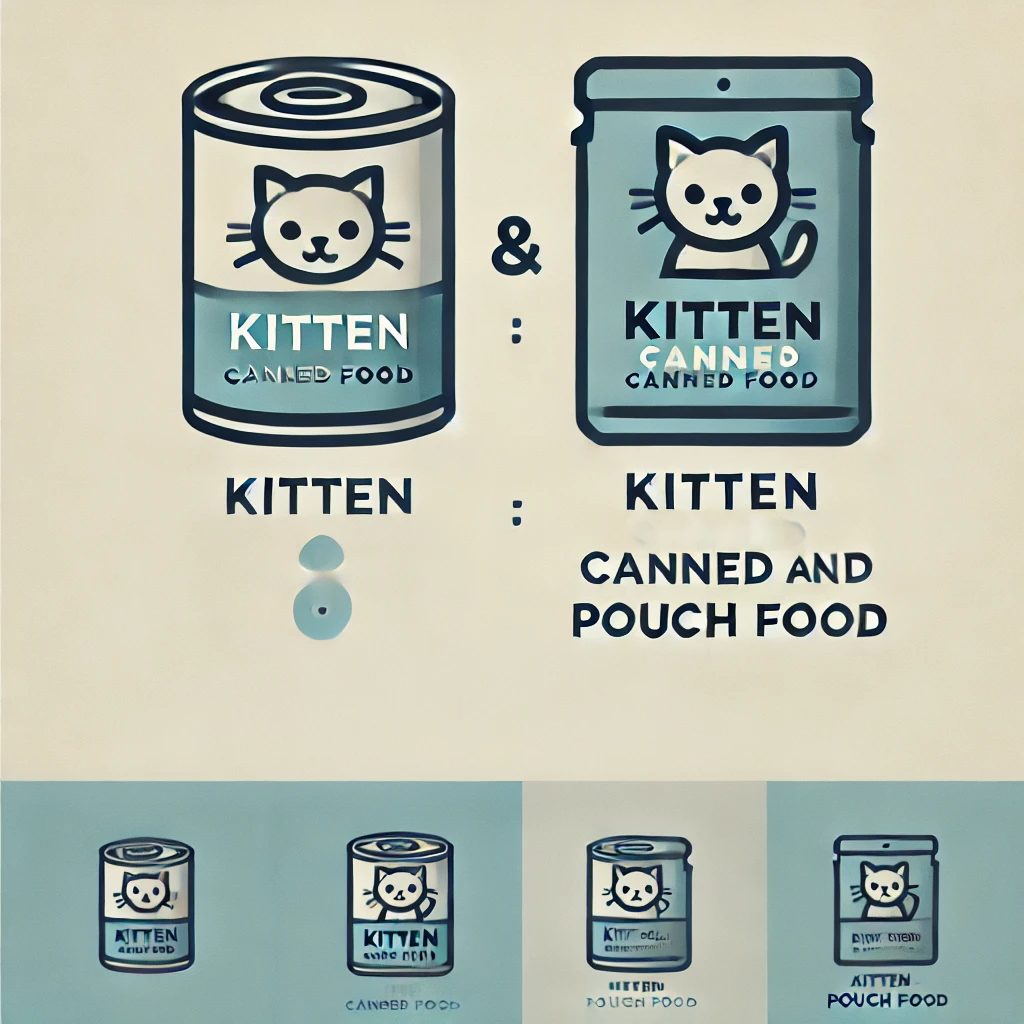 کنسرو و پوچ بچه گربه